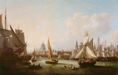 View of the River Thames by John Thomas Serres